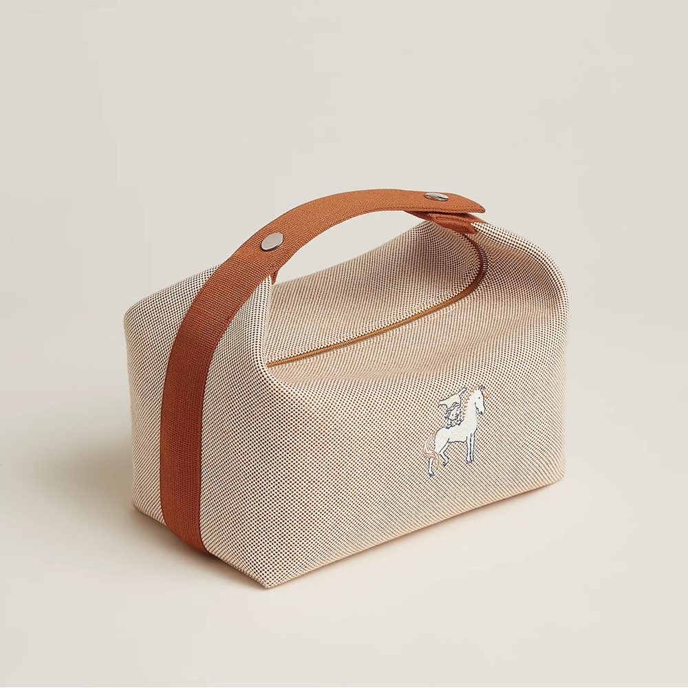 100% auth Hermes Bride-a-Brac Cabriole case, large model